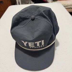 Yeti Coolers Hat Cap Mens 2016 Gray Rope Snapback Vintage Style Baseball Cap Dad